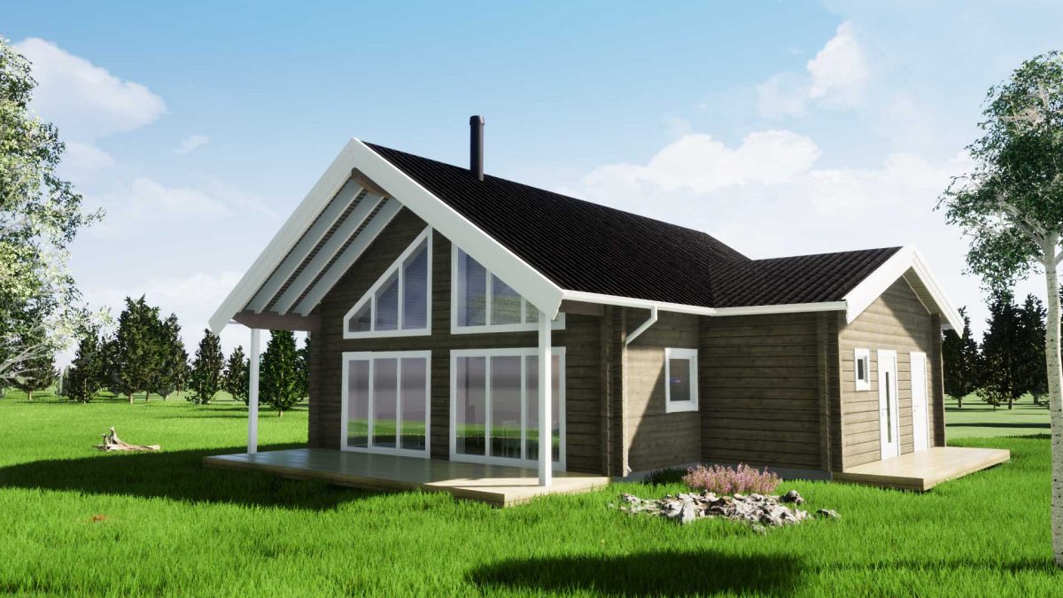 Jörnträhus Feriehus Klöverfors nyt hus modelbyggesæt