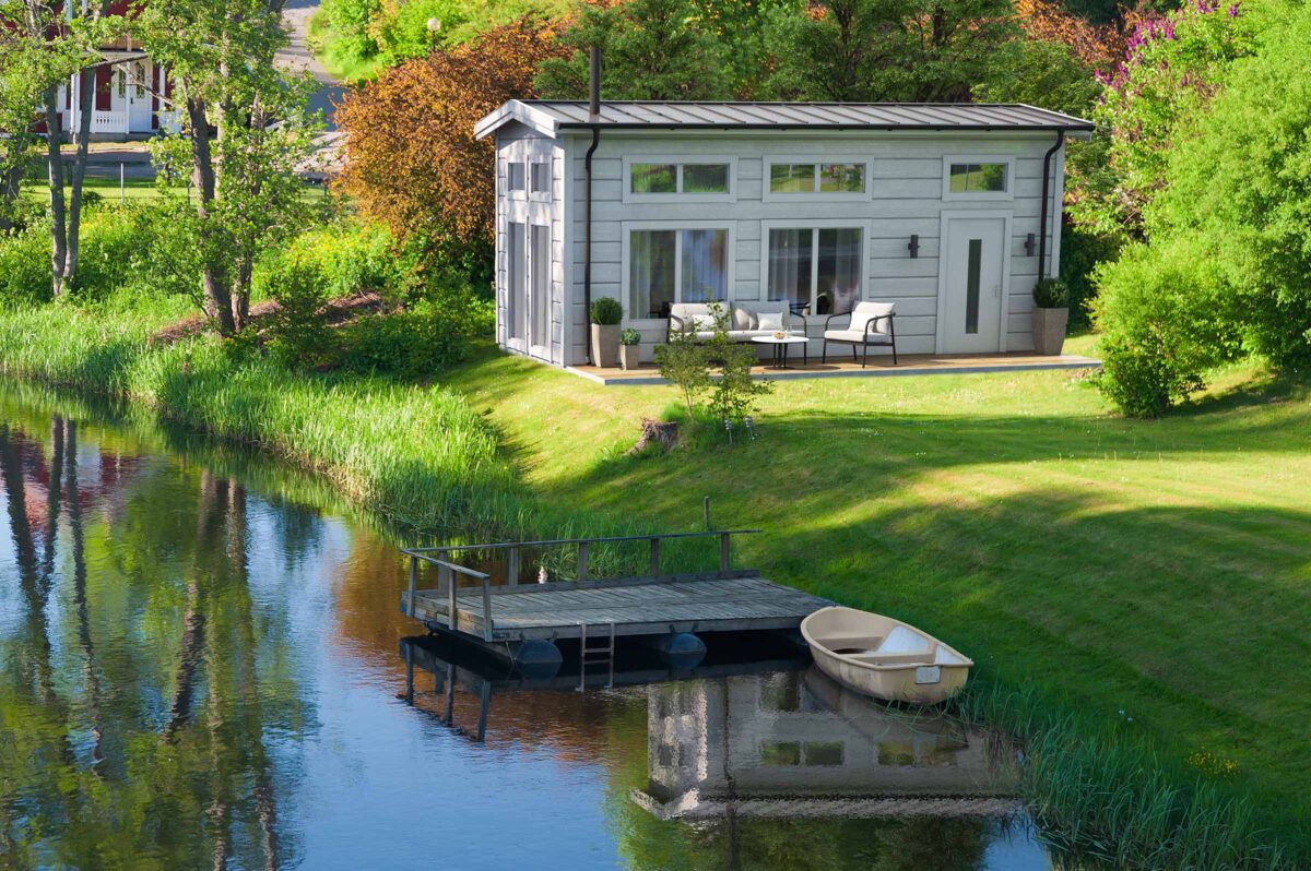 Boviken XXS Deluxe sumarhúsasett 30 fermetrar