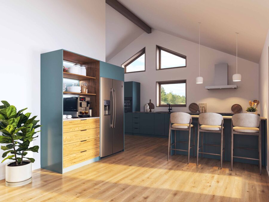 Lundbacka 139 Fritidshus Villa Permanentboende Byggsats Hus fran Jorntrahus interior 3 webb